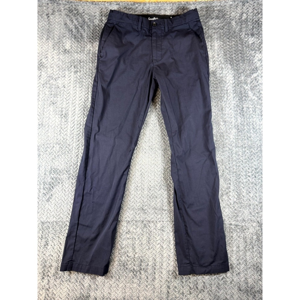Goodfellow & Co Slim Cenido Chino Pants 30x32 Blue Moisture Wicking Straight Leg